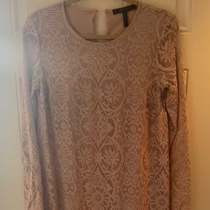 BCBG pink lace dress